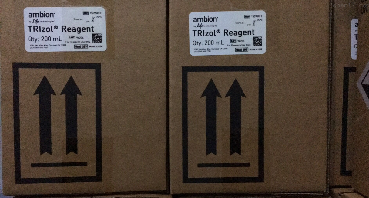 Trizol Reagent Invitrogen试剂15596-018
